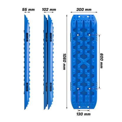 X-BULL Recovery tracks Mud Snow / Sand tracks / Grass 4X4 Caravan 2pairs 4WD Gen 3.0 - Blue