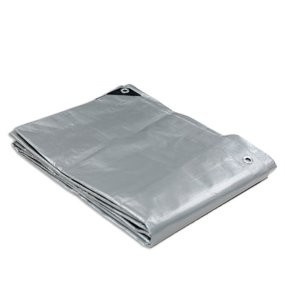 Heavy Duty Silver Black Tarp Tarpaulin 3.6x3.6m