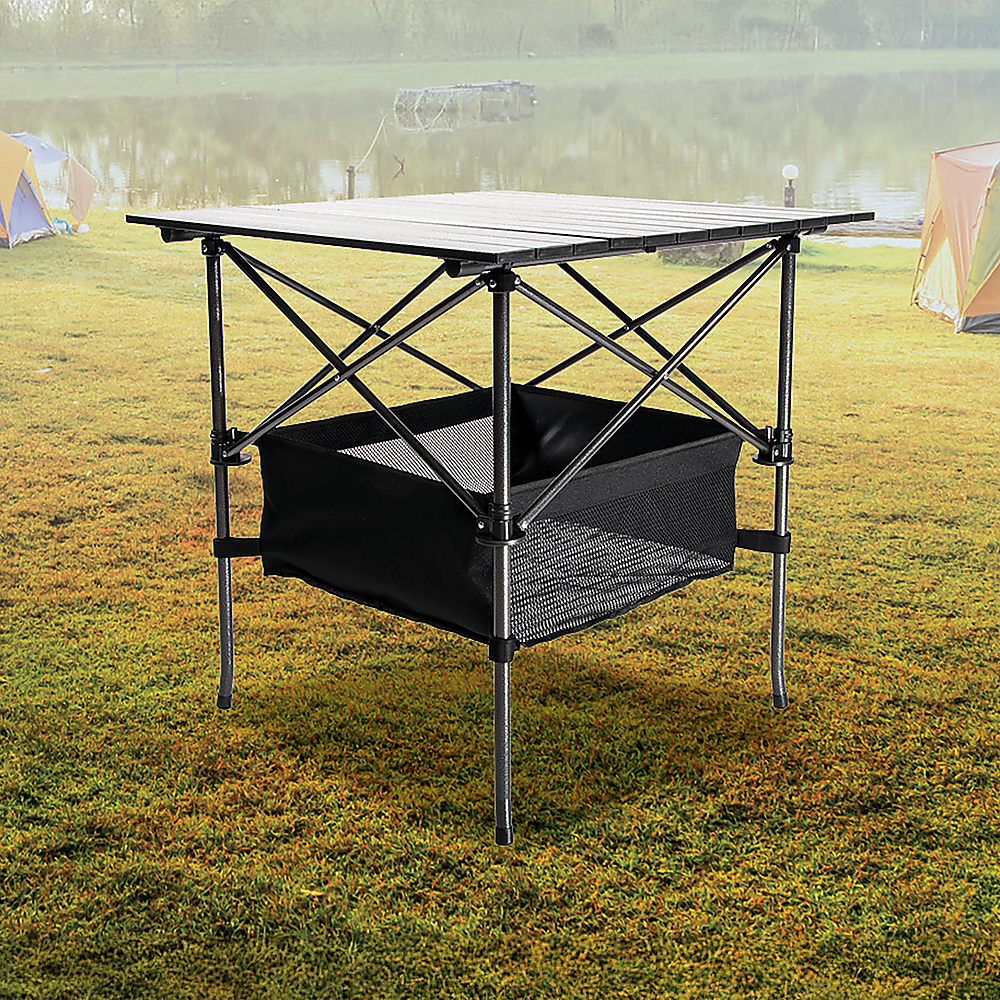 Folding Collapsible Camping Table Caravan - Heavy Duty Steel & Aluminium