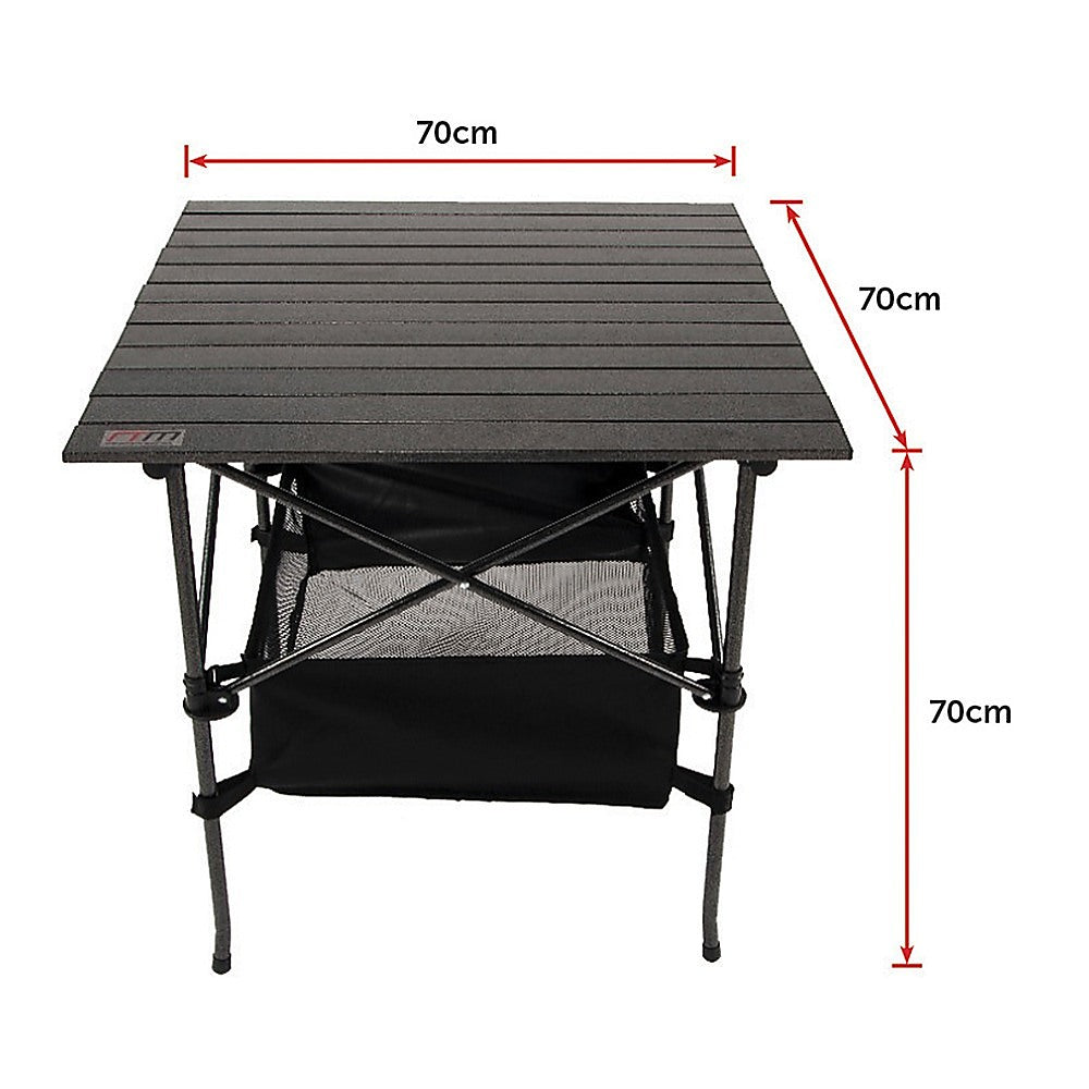 Folding Collapsible Camping Table Caravan - Heavy Duty Steel & Aluminium