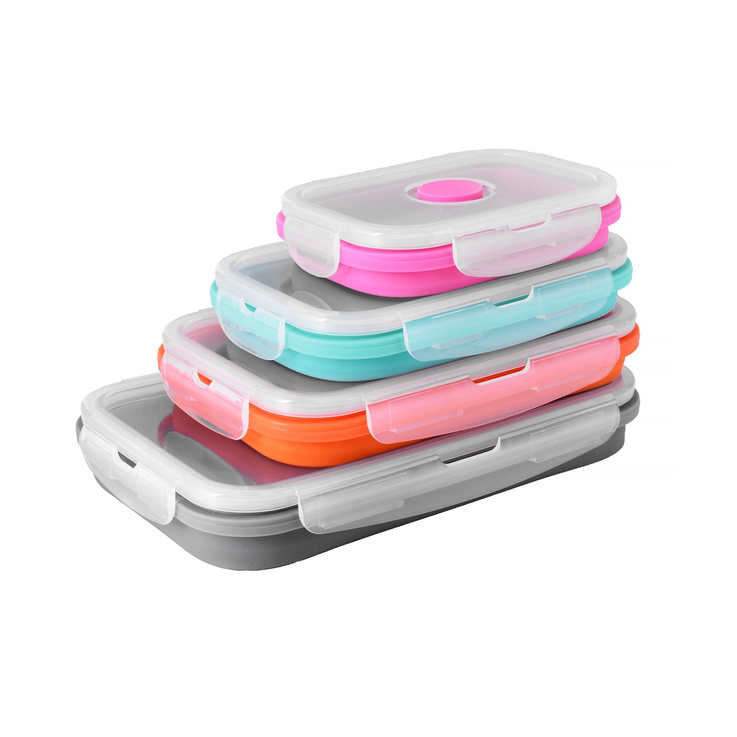 Cook Easy Set of 4 Collapsible Silicone Storage Container